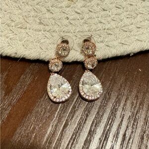 Rose gold earrings